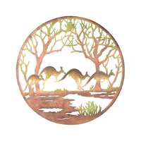 Willow &amp; Silk Laser-Cut Nature Tree Kangaroos Wall Art