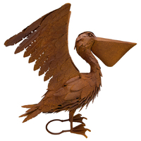 Willow &amp; Silk Bird Figurine Large Flapping Pelican