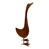 Willow &amp; Silk Young Duck Garden Statue 16.5x13x44cm