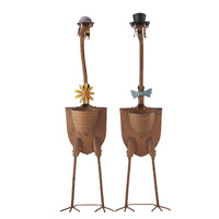 Willow &amp; Silk Set/2 Asst Tall Standing Bird Couple 31x