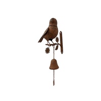 Willow &amp; Silk Door Post Bell W/Bird 16x15.5x41.5cm