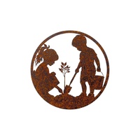 Willow &amp; Silk Laser Cut Kids in The Garden Wall Art  6