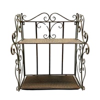 Willow &amp; Silk French Provincial 2 Tier Ornate Wall Shelf 50x34x60cm