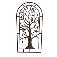 Willow &amp; Silk Arched Tree-of-Life Wall Art 50x1x100cm