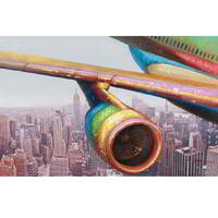 Willow &amp; Silk Aeroplane City Wall Art