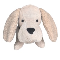 Willow &amp; Silk Beige Fabric Dachshund Door Stopper