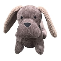Willow &amp; Silk Brown Fabric Dachshund Door Stopper