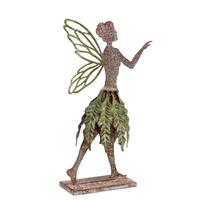 Willow &amp; Silk Metal 31cm Vintage Fairy w/ Wings Garden Figurine/Statue 