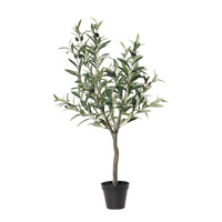 Willow &amp; Silk 80cm Potted Artificial Olive Tree