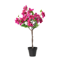 Willow &amp; Silk 66cm Potted Artificial Pink Blossom Bougainvillea