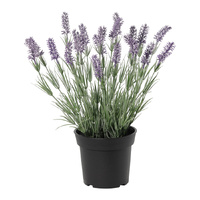 Willow &amp; Silk 40cm Potted Artificial Elegant Lavender Plant