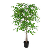 Willow &amp; Silk 193cm Potted Artificial Enkanthus Shrub/Pure Green Haven