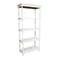Willow &amp; Silk Wooden 180cm White 5-Tier Display Shelf/Organiser 