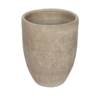 Willow &amp; Silk Subtle Textured Contemporary Planter 38x38x49cm