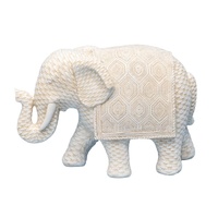 Willow &amp; Silk Woven Look Mum Elephant Ornament 22.5x10x16cm