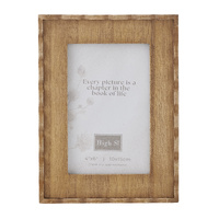 Willow &amp; Silk Belle Scolloped 4x6 Photoframe 1x2x20cm