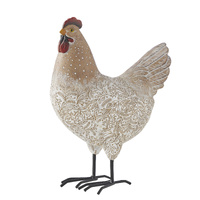 Willow &amp; Silk Country Charm Chook Statue 18x10x25cm