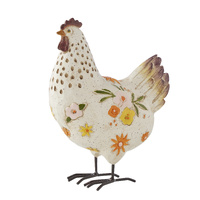 Willow &amp; Silk Albert Flower Hen 16.5x10x23cm