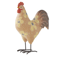 Willow &amp; Silk Country Bloom Rooster 25x11x31.5cm