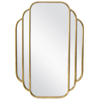Willow &amp; Silk Aura Art 90x63.5cm Golden Frame Layered Wall Mirror