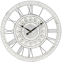 Willow &amp; Silk 70cm Fleur Silent Roman Numerals Wall Clock