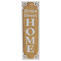 Willow &amp; Silk Wooden 80cm &#39;Home Sweet Home&#39; Plaque Sign Wall Art 