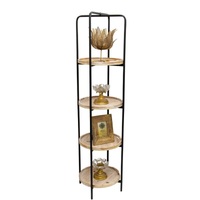 Willow &amp; Silk Metal/Wooden 160cm 4-Round Display Organiser/Shelf Unit