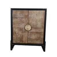 Willow &amp; Silk Wooden 89cm Double Door Cabinet/Storage w/ Flower Handles