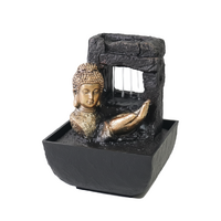 Willow &amp; Silk Auric Raining Buddha 14x14x22cm