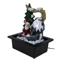 Willow &amp; Silk Santa&#39;s Gift 24x18x27cm