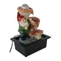 Willow &amp; Silk Mushroom Gnome 23x18x28cm