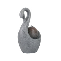 Willow &amp; Silk Swan Sphere 28x20x48cm