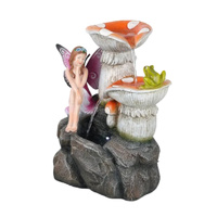 Willow &amp; Silk Mushroom Fairy Frog 32x26x42cm