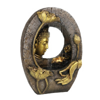 Willow &amp; Silk Raining Peaceful Buddha 35x17x49cm