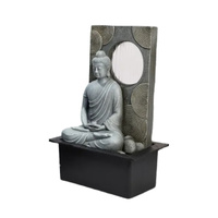 Willow &amp; Silk Raining Slab Buddha 31x23x40cm