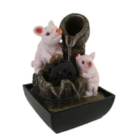 Willow &amp; Silk Piggy Wheel 13x13x18cm