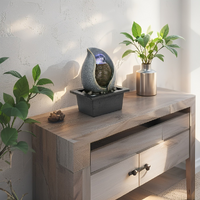 Willow &amp; Silk Sprout Overflow Water Feature Fountain 21x18x25cm