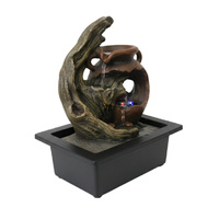 Willow &amp; Silk Driftwood Urn 23x18x27cm